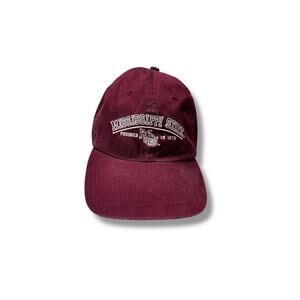 Vtg Mississippi State Bulldogs Sports Specialties Corduroy 90s Strapback Hat Cap
